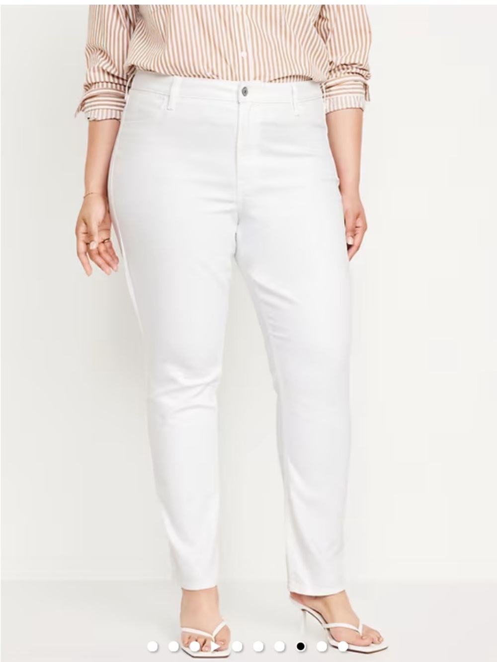 Old Navy white high rise wow straight jeans plus size 20 short